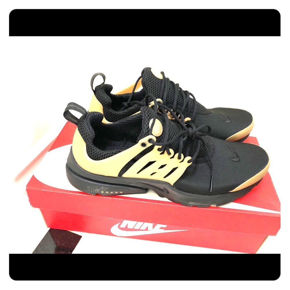 Nike Gold Presto Shoes US Men 9 Brand New